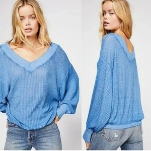 Blue Boho Free People /We The Free Women's size Small Loose Fitting